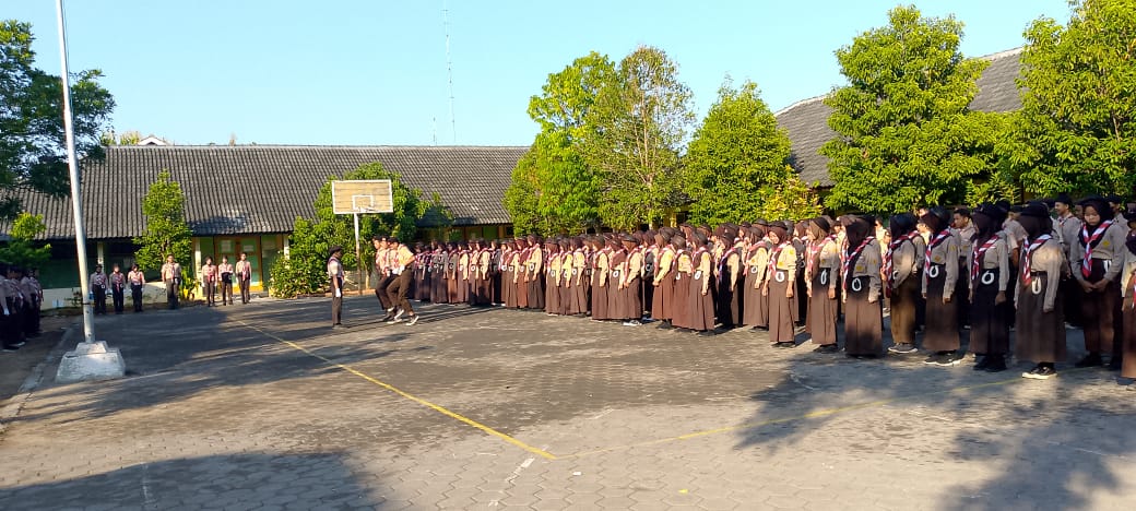 Peringatan Hari Pramuka Ke-63 di SMP negeri 2 Wonosalam Demak